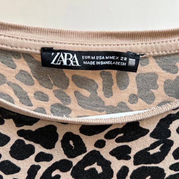 Zara women’s leopard tee medium - Picture 5 of 5